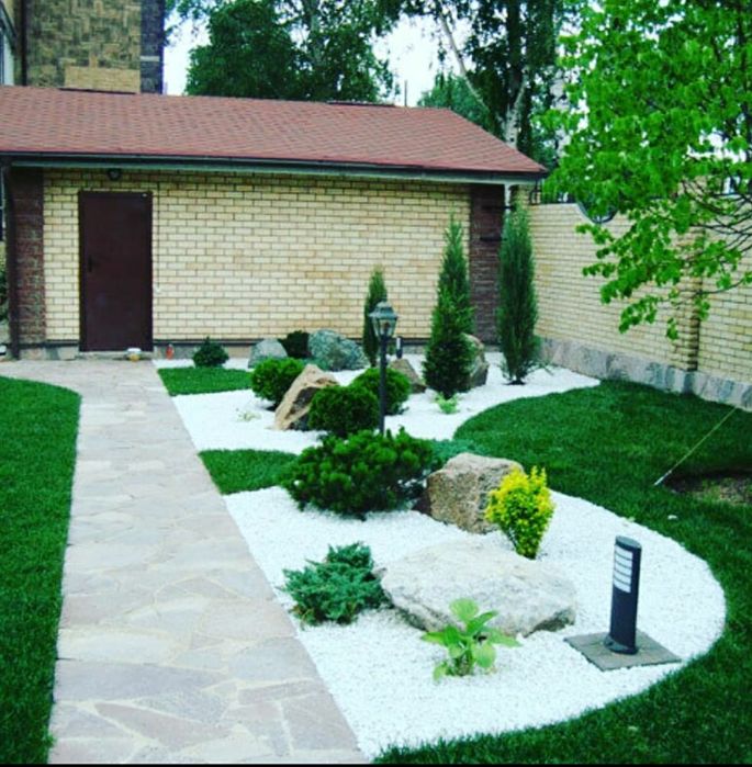 Мраморная галька для