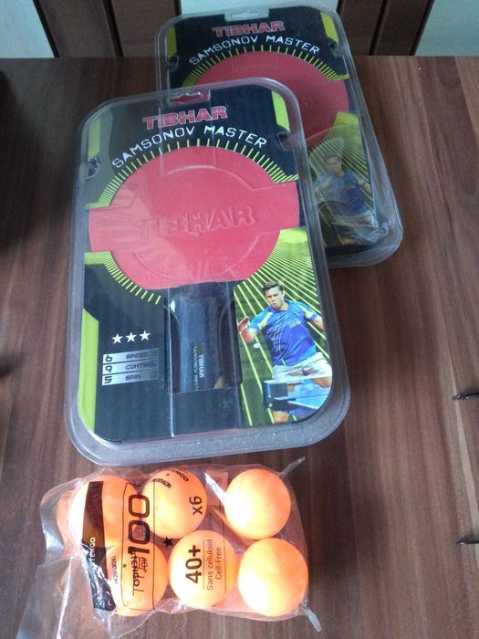 Set sigilat de palete tenis de masă Tibhar (2 seturi de câte 2).