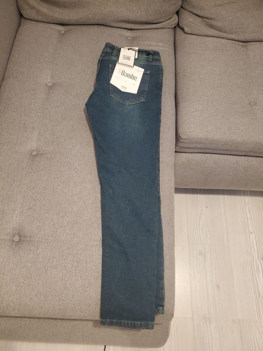 Bombe blugi barbati slim fit W33 noi, cu eticheta