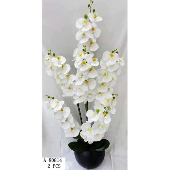 Orhidee artificiala in ghiveci ceramica diverse modele