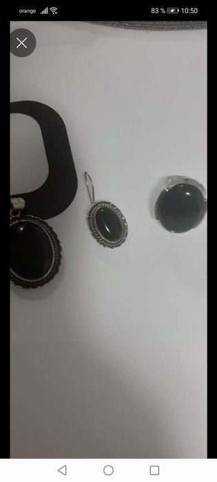 Argint 925 pietre onyx!