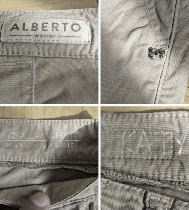 Pantaloni damă Alberto, Model: Katy, Regular Slim Fit, Noi - 36R