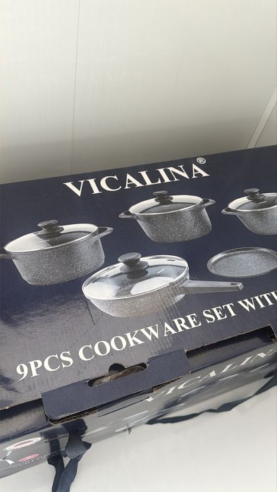 Кастрюли набор VICALINA 9 предметов, новый