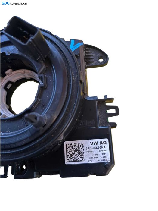 Spira Spirala Panglica Banda Volan Volkswagen Tiguan 2012 - 2018 Cod 5K0953569AJ [B3743]