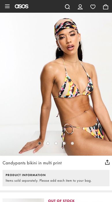 Zara Asos Плажен комплект риза панталон бански candypants