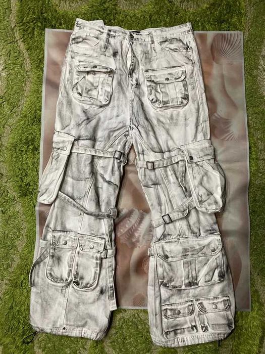 Blugi Cargo Washed Coal barbatesti ,  L~XL Whelm