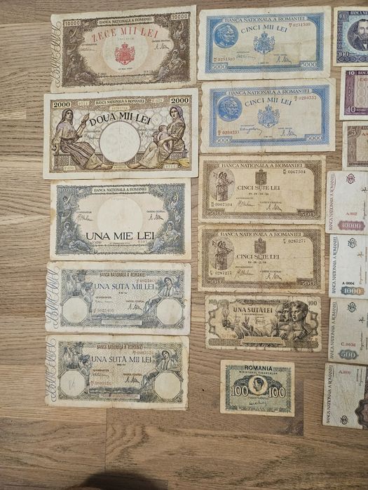 Bancnote,bani vechi ,26 piese