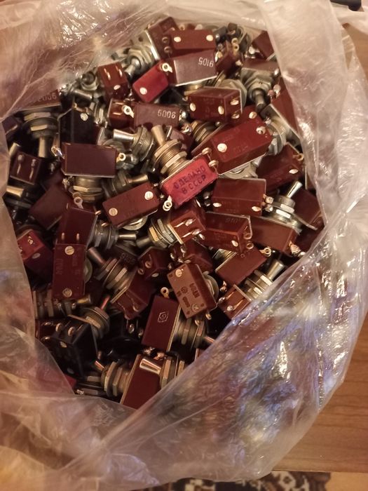 Советские радио лампы,тумблер.