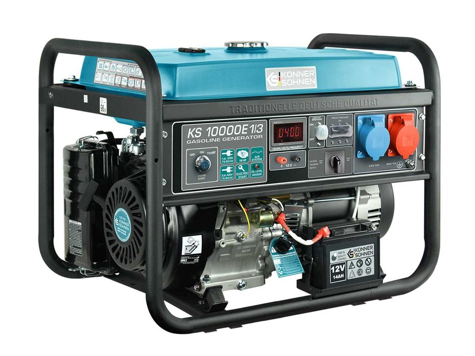 Generator de curent pe benzina 230/400V 8,0 kW Konner  KS 10000E 1/3