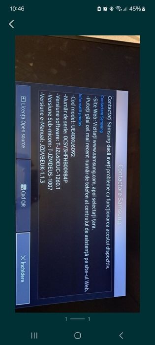 Smart tv Samsung UE40KU6092