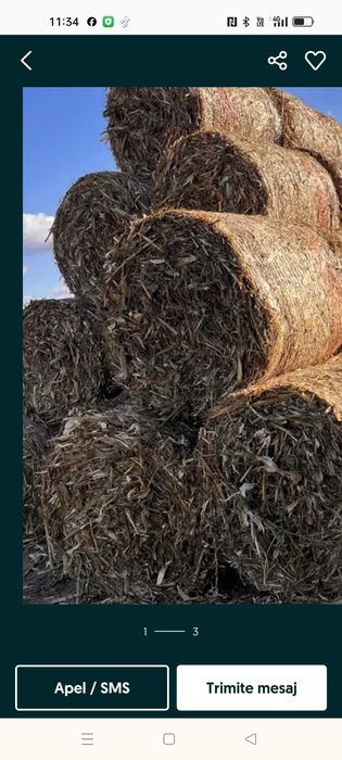 Vând baloți..de paie și tocătură tulei