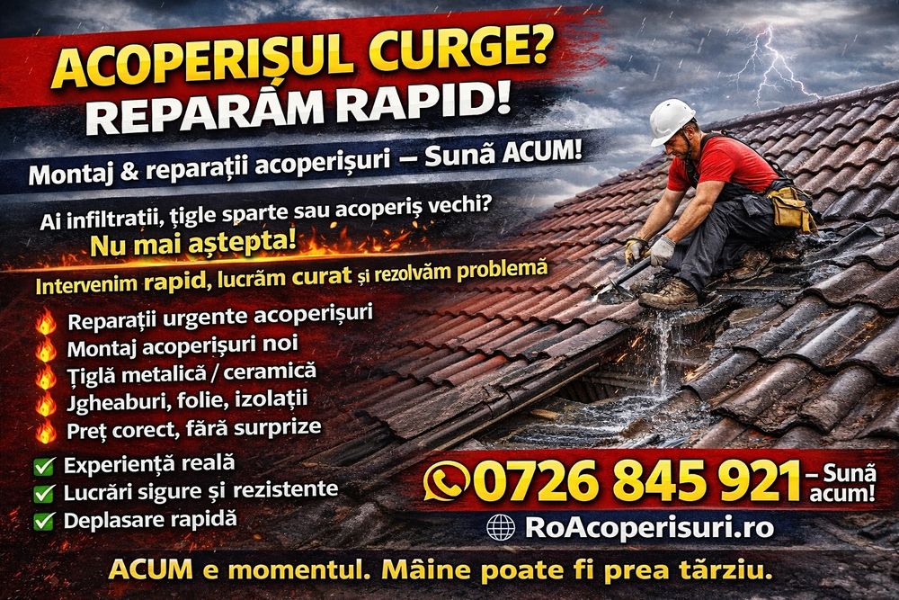 Reparații Și Montaj Acoperisuri