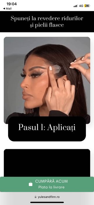 Facetape benzi elastice pentru ridicarea sprancenelor