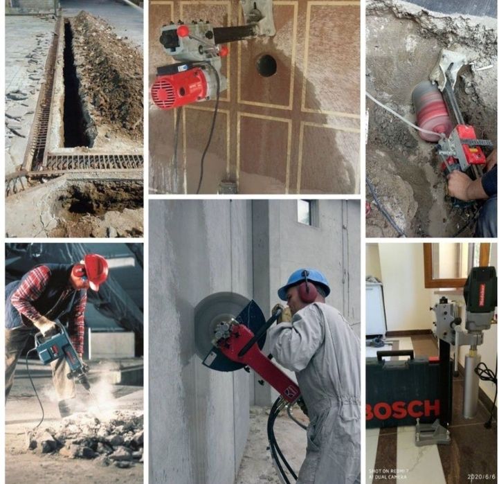 Almazniy bur beton kesish