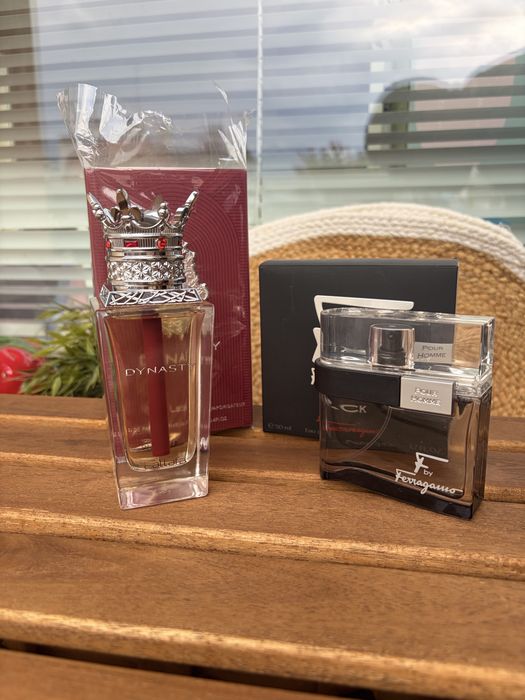 Парфюми Lattafa Dynasty и F by Ferragamo Black