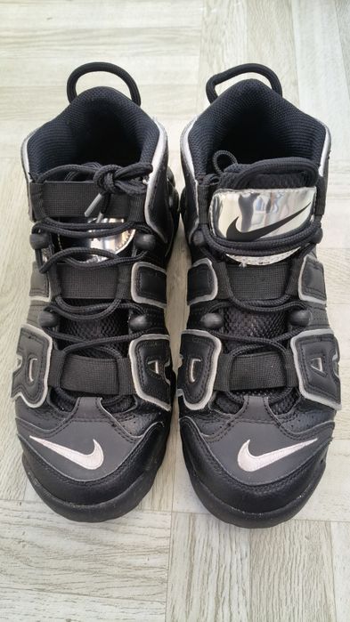Nike Air More Uptempo '96 Black Metallic Silver
