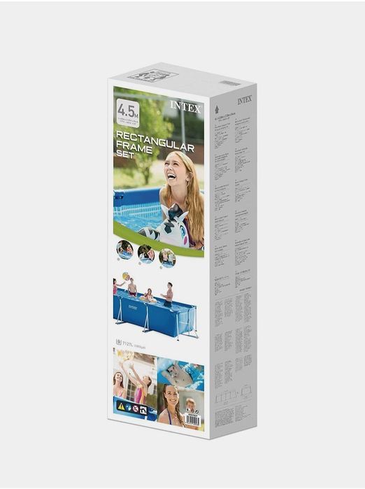 INTEX ( 4.50 m x 2.20 m x 84 cm ) RECTANGULAR FRAME SET