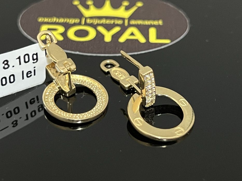 Bijuteria Royal CB : Cercei dama aur 14k 3,10 grame