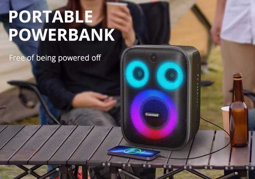 Портативен Китарен Усилвател 120W Караоке Парти Бас Tronsmart Halo 200