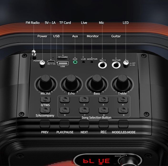 Boxa/Aparat de karaoke JYX cu 2 microfoane fără fir