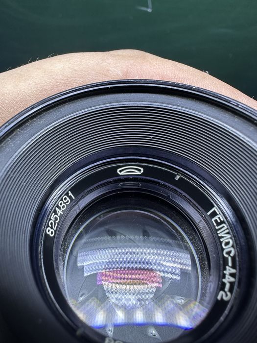 Мануальный объектив Гелиос 44-2 58 mm f/2.0 с адаптером Canon RF