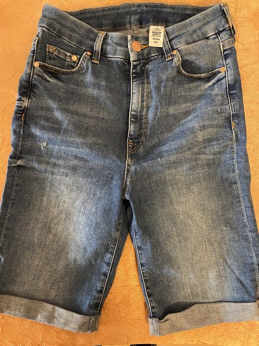 blugi Denim deasupra genunchiului