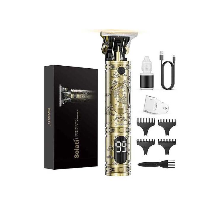 Електрическа самобръсначка за брада Solati тример за подстригване LED