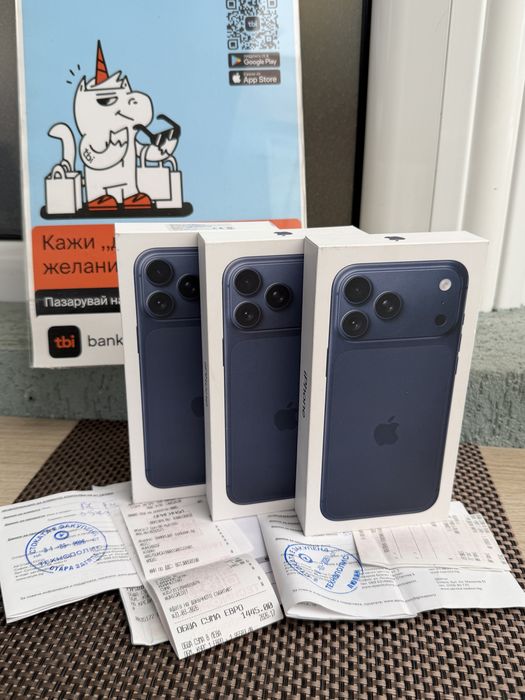 НОВИ!*iPhone 17 Pro Max*ЛИЗИНГ 48€/м BLUE айфон 17 про макс