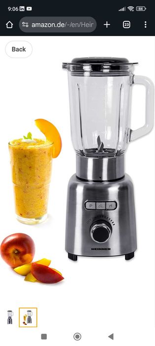 Блендер Heinner HBL-ICE1000XMC, 1000 W, 1.5 л