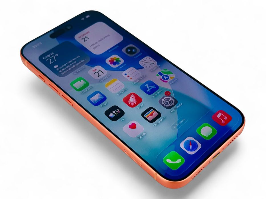КАТО НОВ! Apple iPhone 17 Pro Max 256GB Cosmic Orange 100% Батерия! Гаранция!