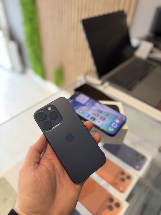 **ATS GSM**iPhone 15 Pro 128Gb Blue/Baterie89%/Fact+Gar 12 luni