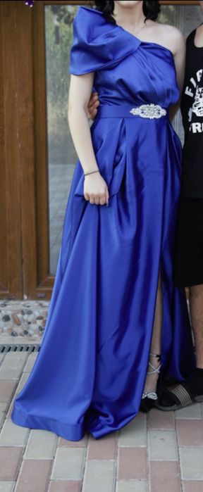 Rochie lunga -albastru regal