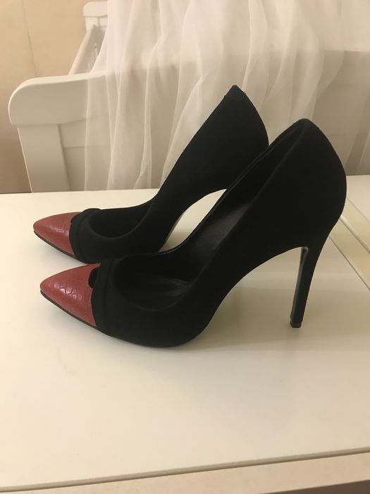 Срочно YSL Босоножки кожанные лакированные и замшевые 37-й размер