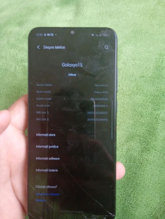 Samsung Galaxy A02 baterie 100% memorie RAM 4