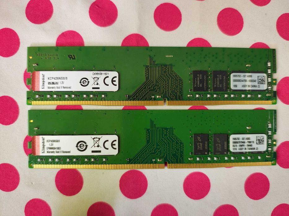 Memorie Ram Kingston ValueRAM 16GB DDR4 (2 X 8 GB) 2666 Mhz.