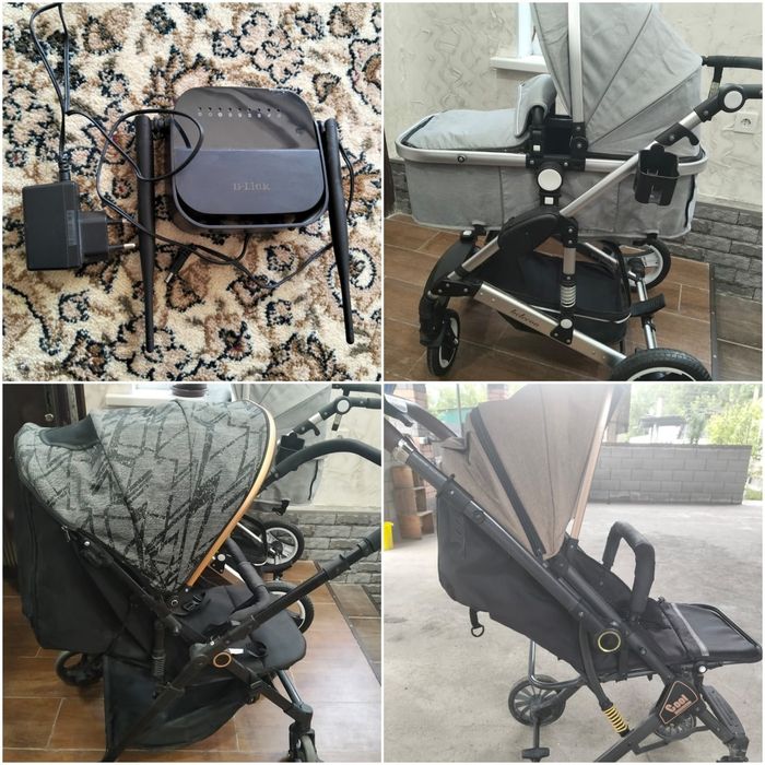 Продам детские коляски и роутер
