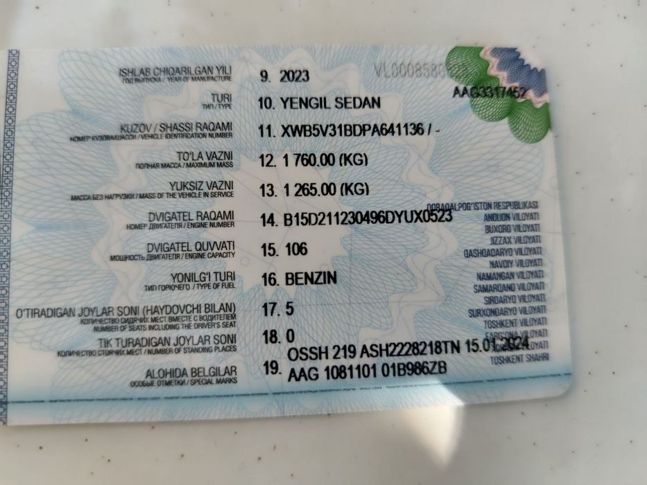 2023 dekabr Jentra oq mexanik