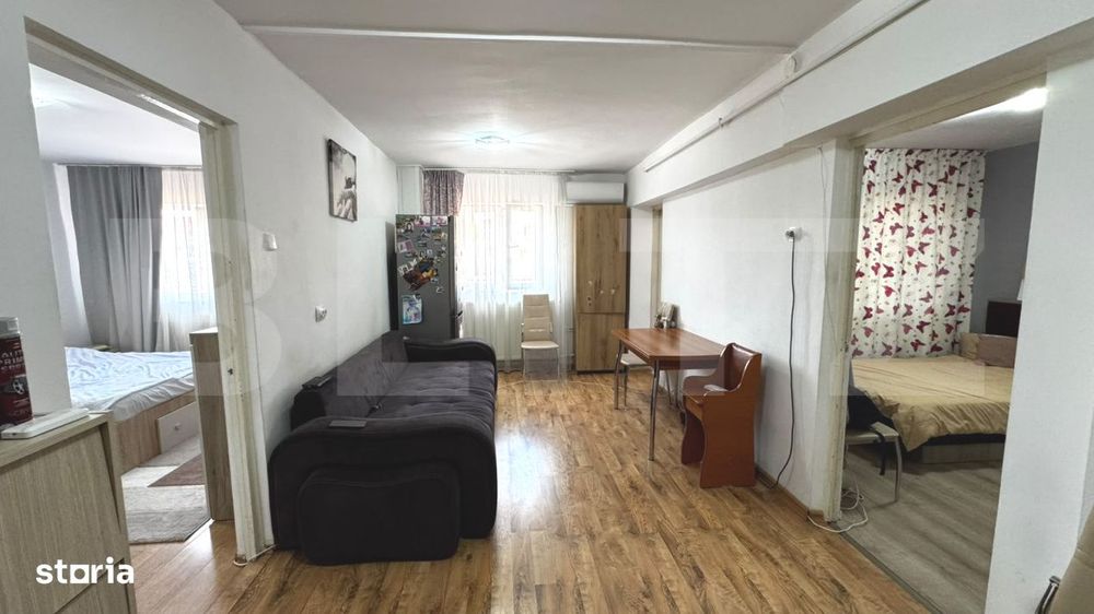 Apartament cu 2 camere, 51 mp, etaj intermediar, zona Mercur – Cetat