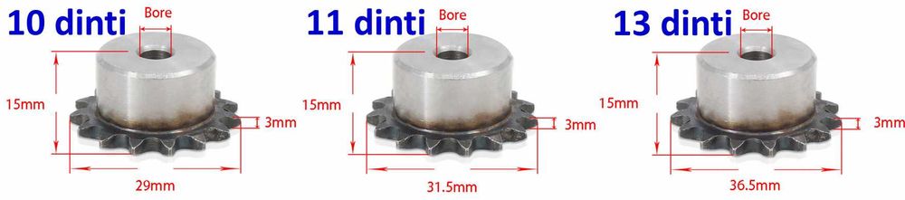 Pinioane 6,7,11,13,14-20 dinti pentru motor. Pinion Nou!