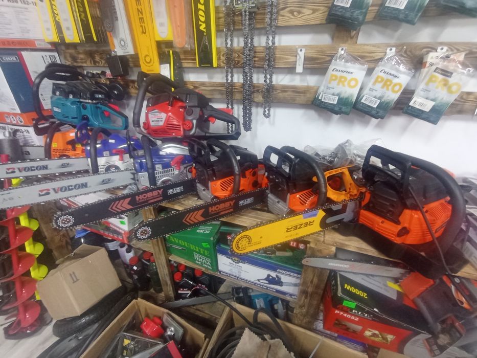 Бензопила,цепи ,шины