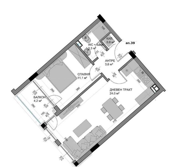 Продава се Двустаен апартамент в Варна, Възраждане 1 - 65 кв.м за 1524 €/кв.м - Снимка #1