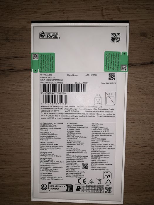 Oppo A5 5g black grenn