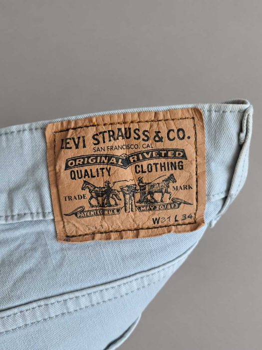 Мъжки дънки Levi’s 511 Slim W31 L34 – светлосиви, малко носени