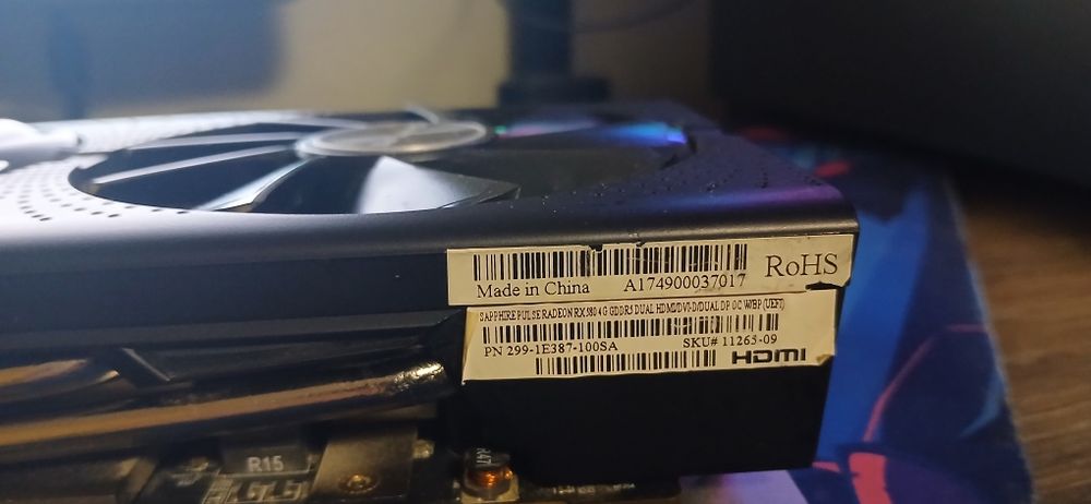 Vând placa video rx 580 4gb