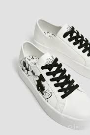 Кроссовки Pull&bear с принтами Mickey&Minnie mouse