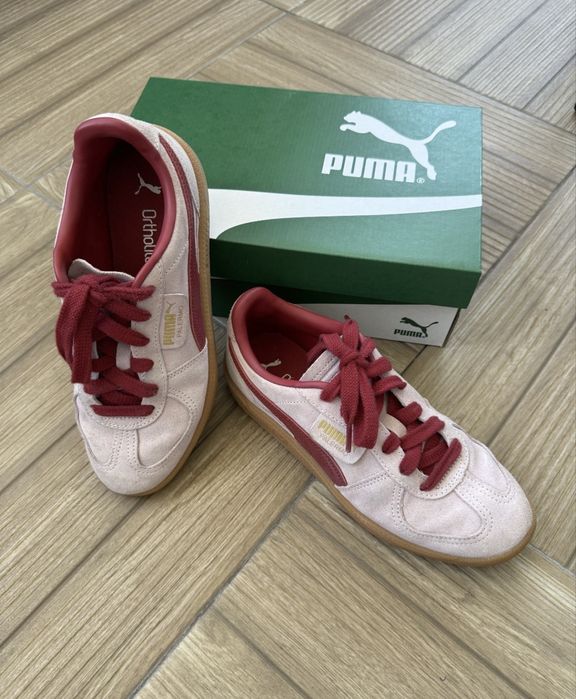 Оригинални дамски маратонки Puma Palermo, 38,5 номер, бебешко розово и бордо