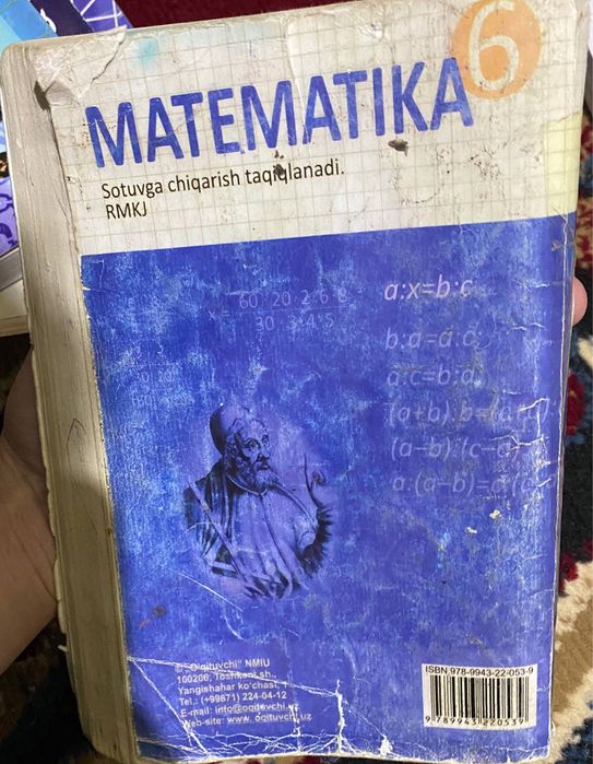 Matematika darsliklari sotiladi!