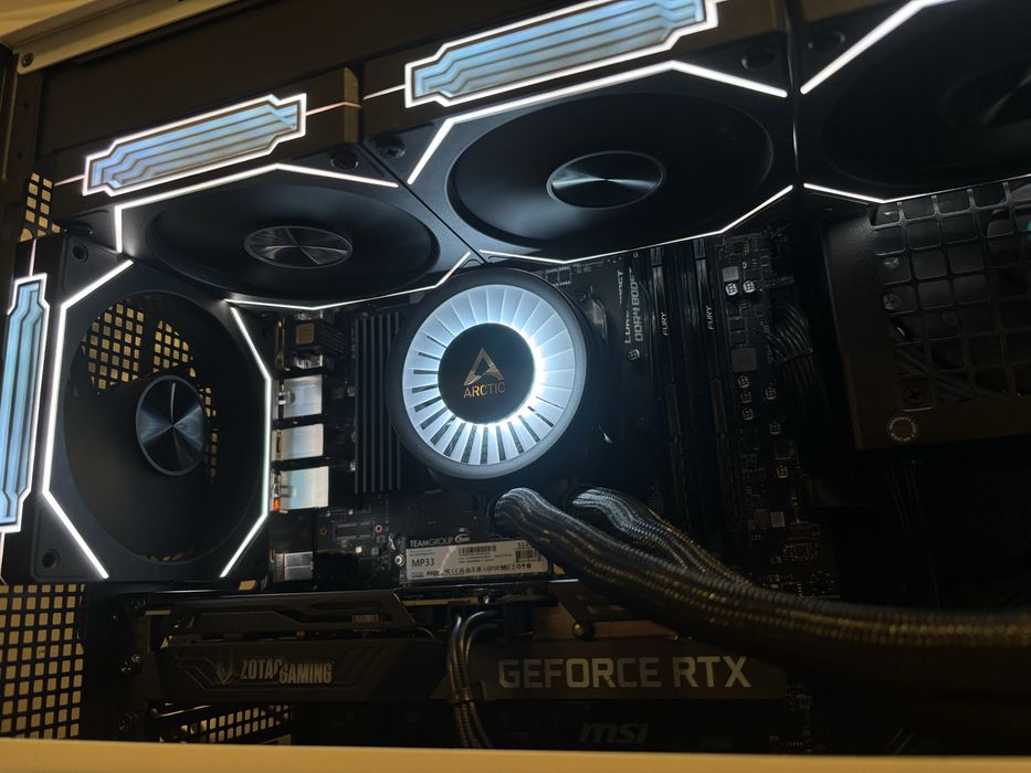 Геймърски компютър Ryzen 5600/Aio/RTX3060Ti/16ram/512ssd/600W