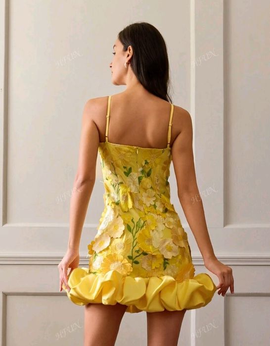 Жълта рокля ХС Shein