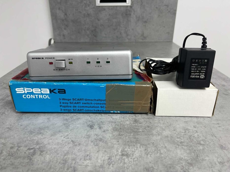 Control automat SCART Speaka – Cutie de comutare AV intrări multiple